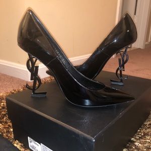 OpYum Patent 110mm YSL-Heel Pumps - Tonal
